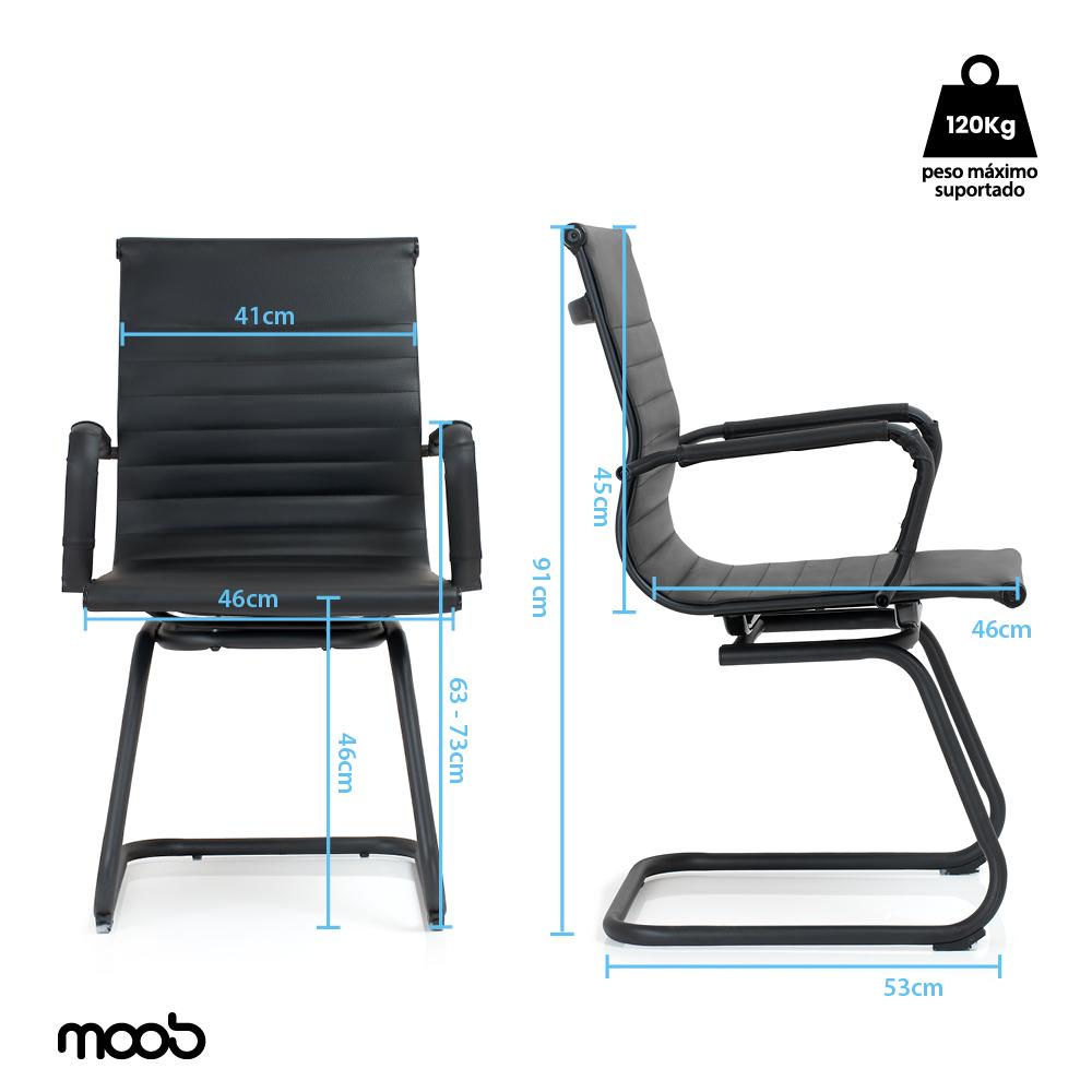 Cadeira Moob Boston Executiva Black