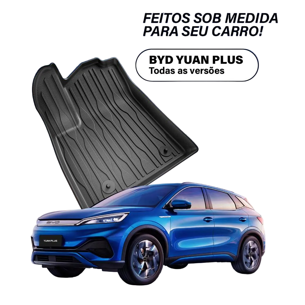 Tapete Bandeja - BYD Yuan Plus (4 Pçs - 3D)