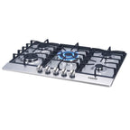 Cooktop Moob Aço Inox 5 Bocas Ferro Fundido -  Bivolt