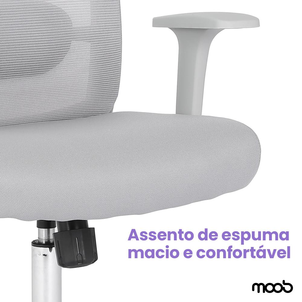 Cadeira Moob Tóquio Presidente Cinza