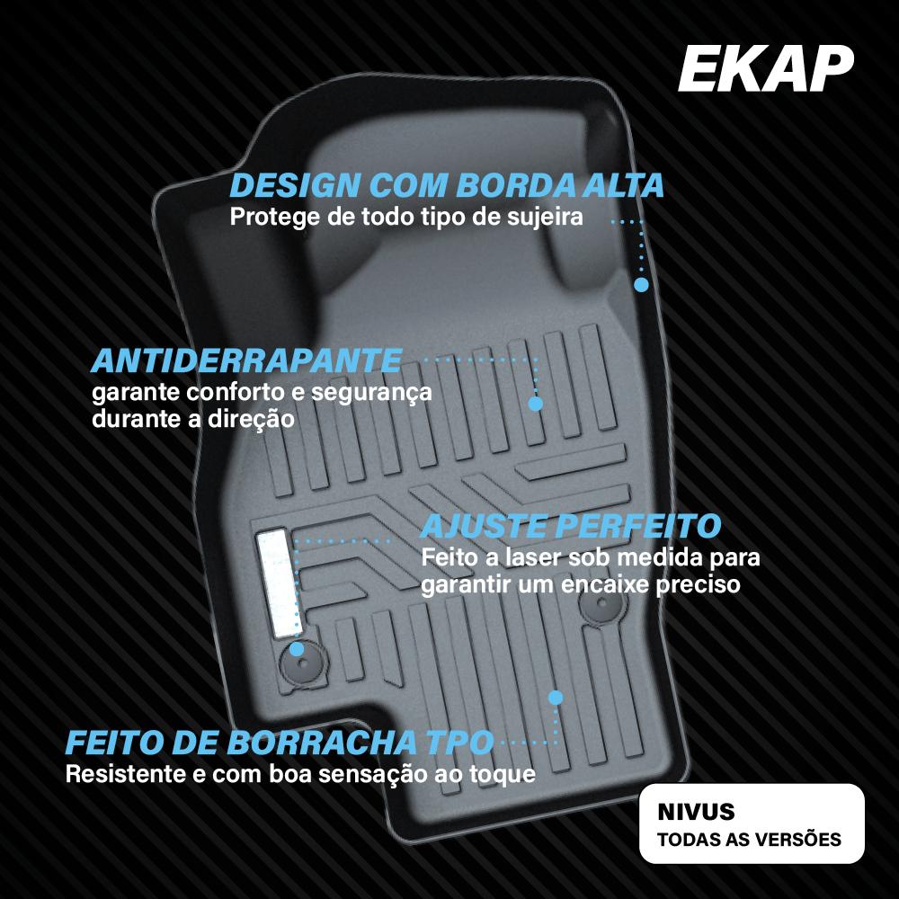 Tapete Bandeja - Volkswagen Nivus (3 Pçs 3D)