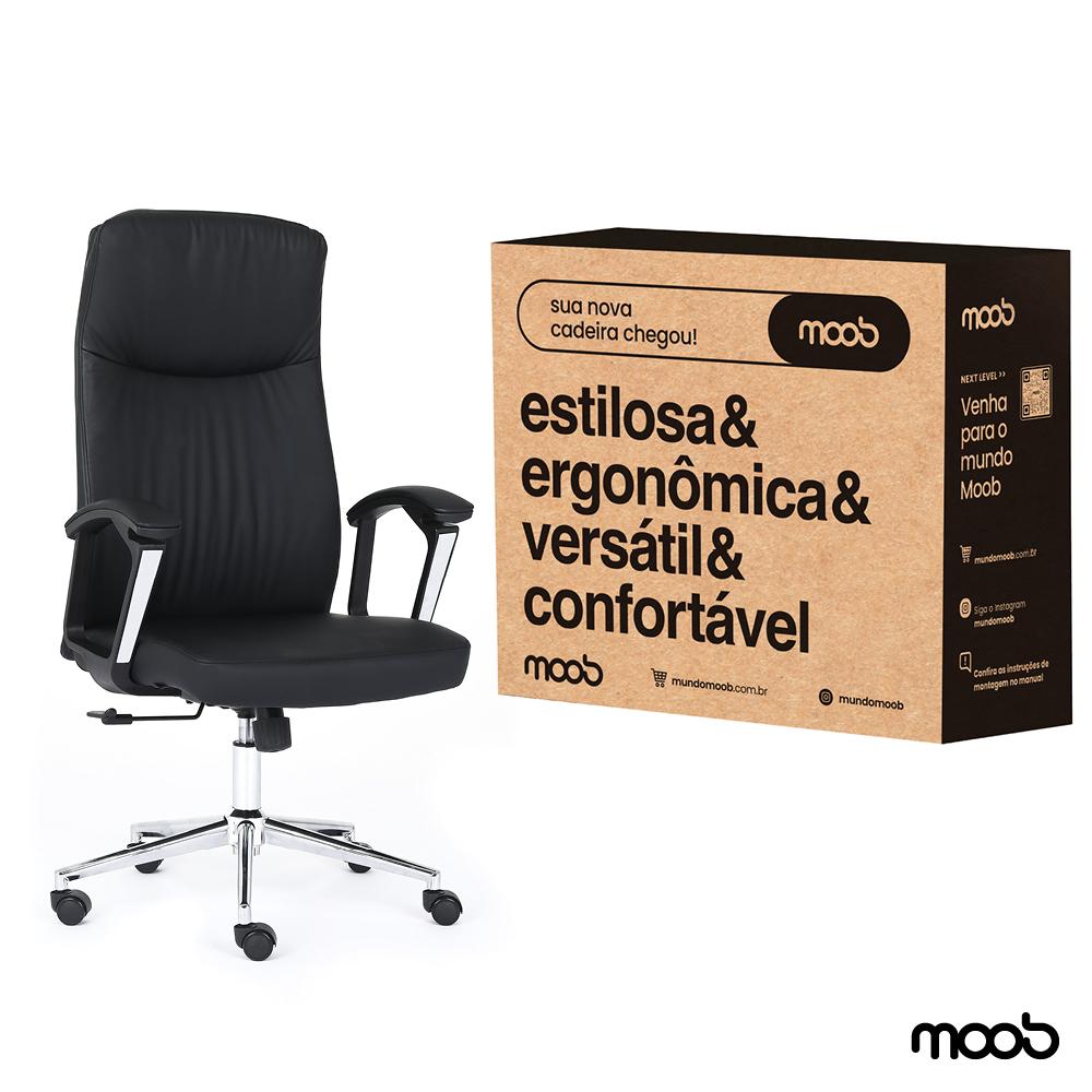 Cadeira Moob Lisboa Presidente Preta