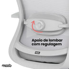 Cadeira Moob Tóquio Presidente Cinza