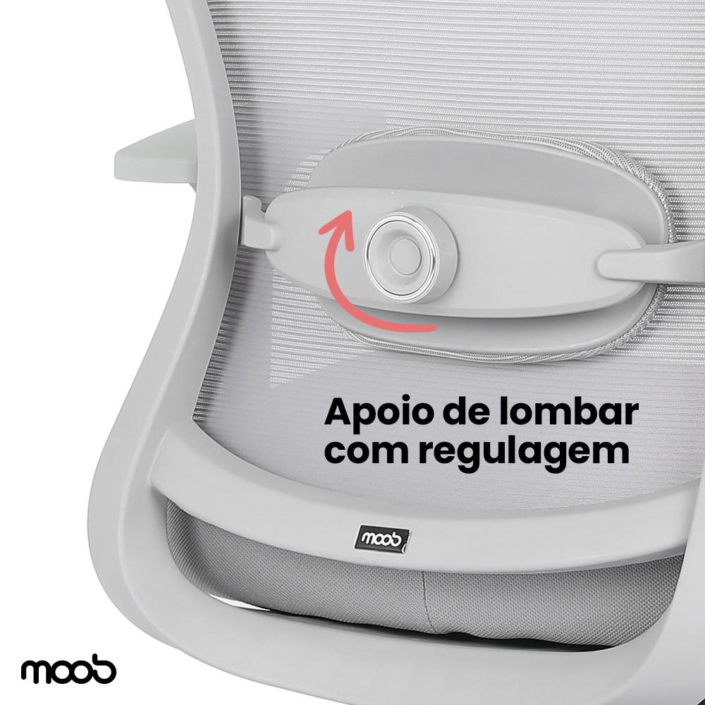Cadeira Moob Tóquio Presidente Cinza