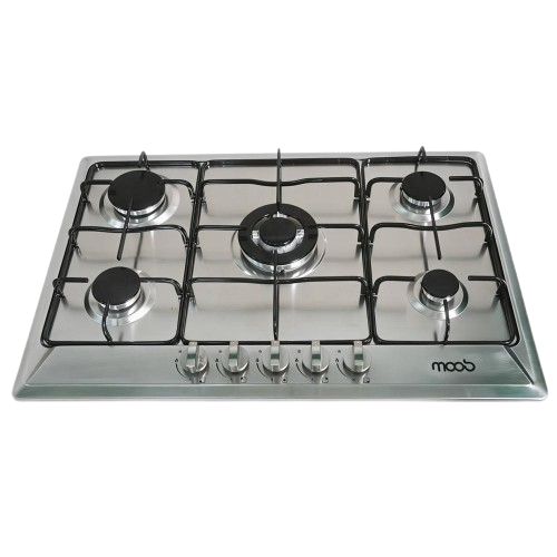 Cooktop Moob Aço Inox 5 Bocas Esmaltado - Bivolt