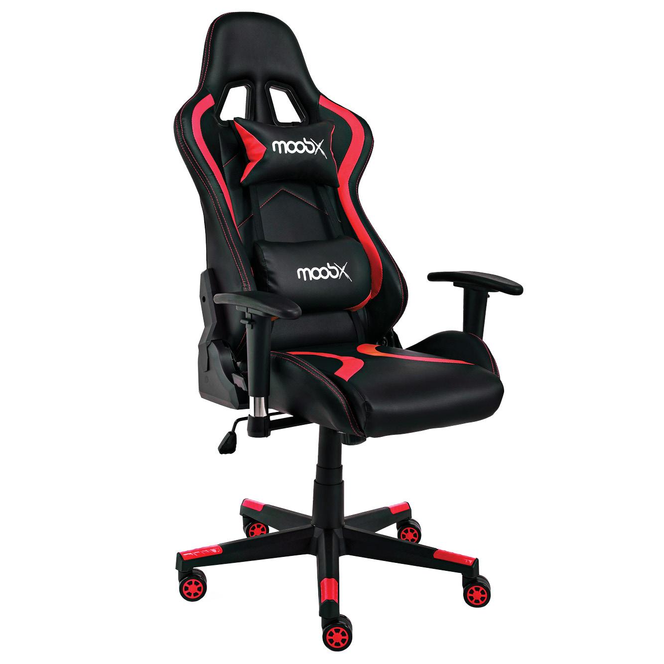Cadeira Gamer Moob Thunder Preto/Vermelho