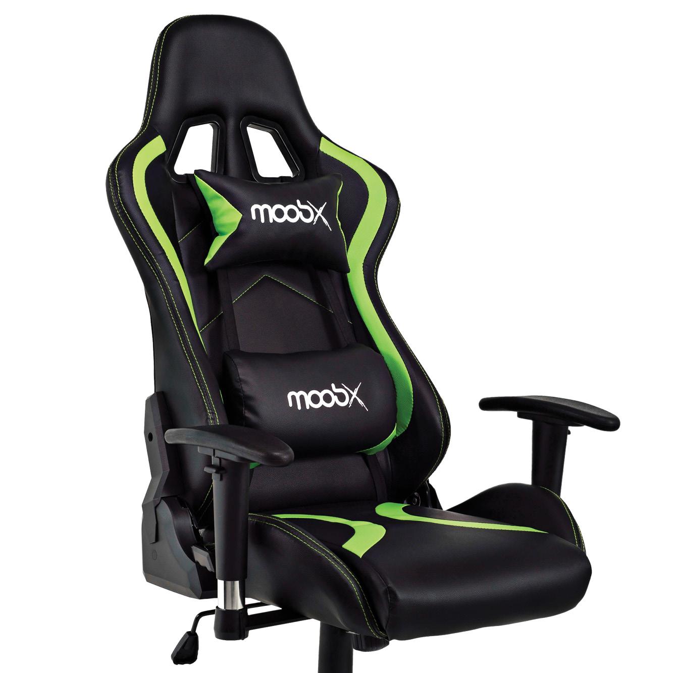 Cadeira Gamer Moob Thunder Preto/Verde