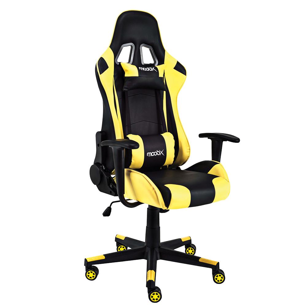 Cadeira Gamer Moob GT Racer Preto/Amarelo