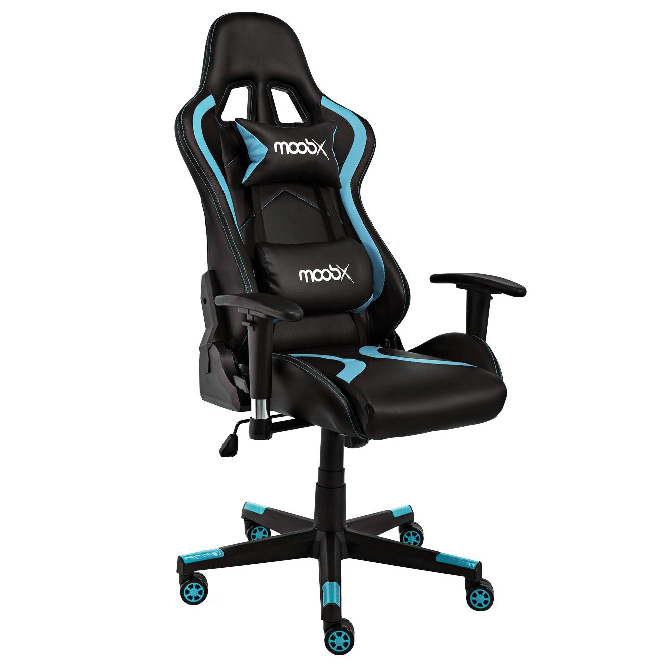 Cadeira Gamer Moob Thunder Preto/Azul