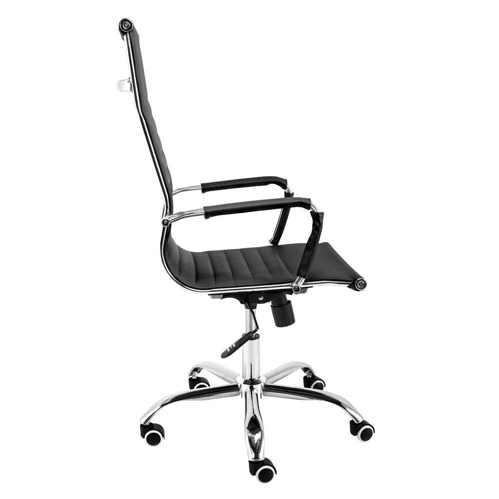 Cadeira Moob Boston Presidente Preta/Cromada