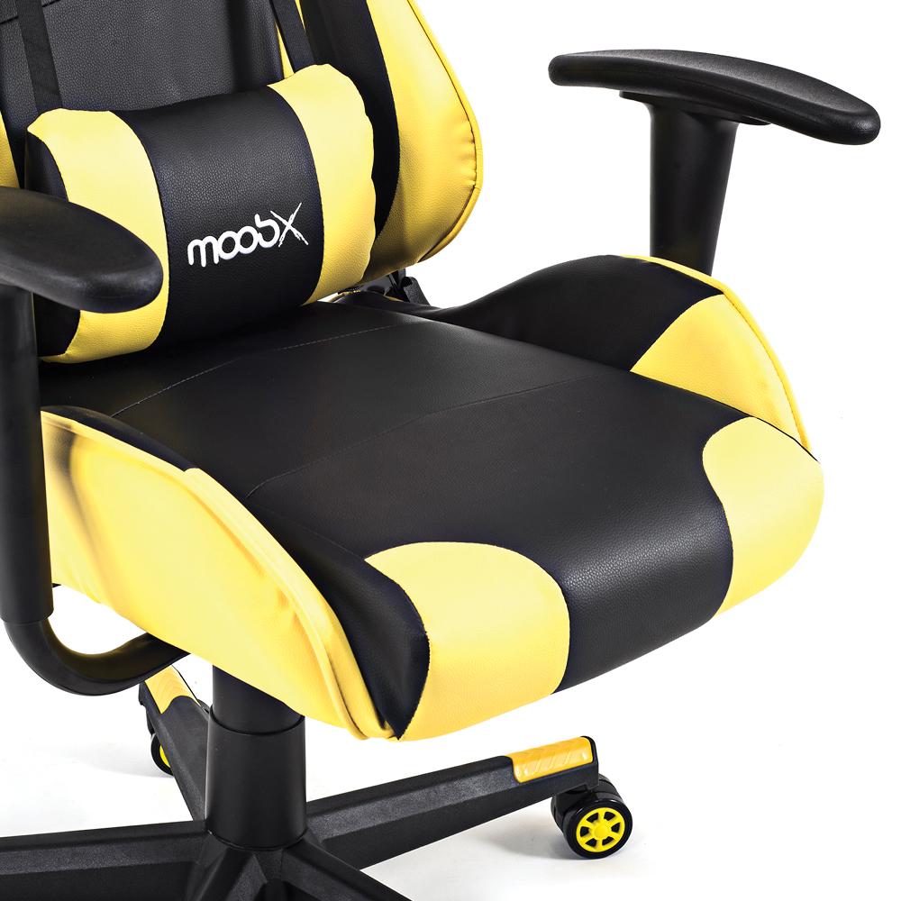 Cadeira Gamer Moob GT Racer Preto/Amarelo