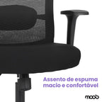 Cadeira Moob Tóquio Presidente Preta