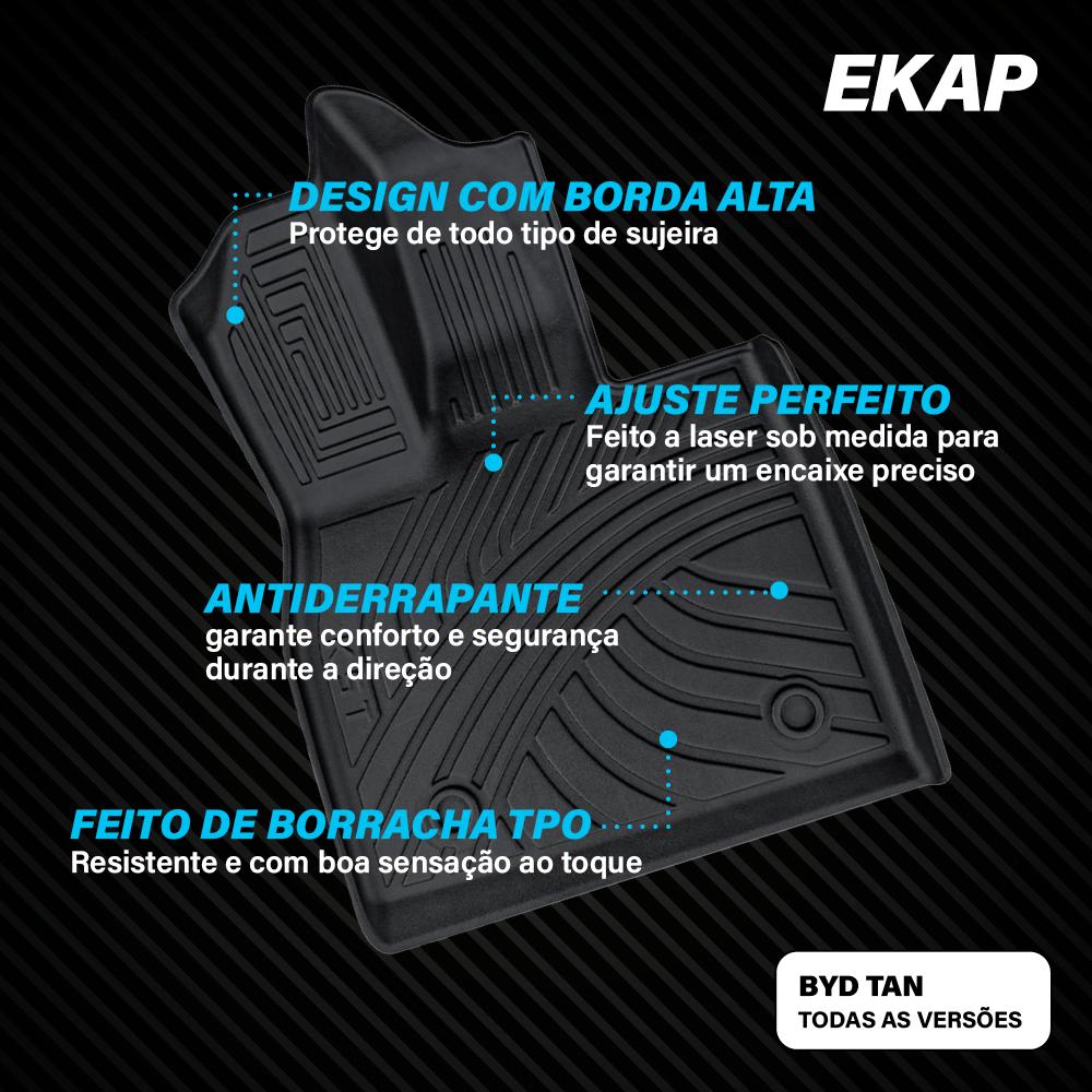 Tapete Bandeja BYD Tan (4 Pçs) - Ekap