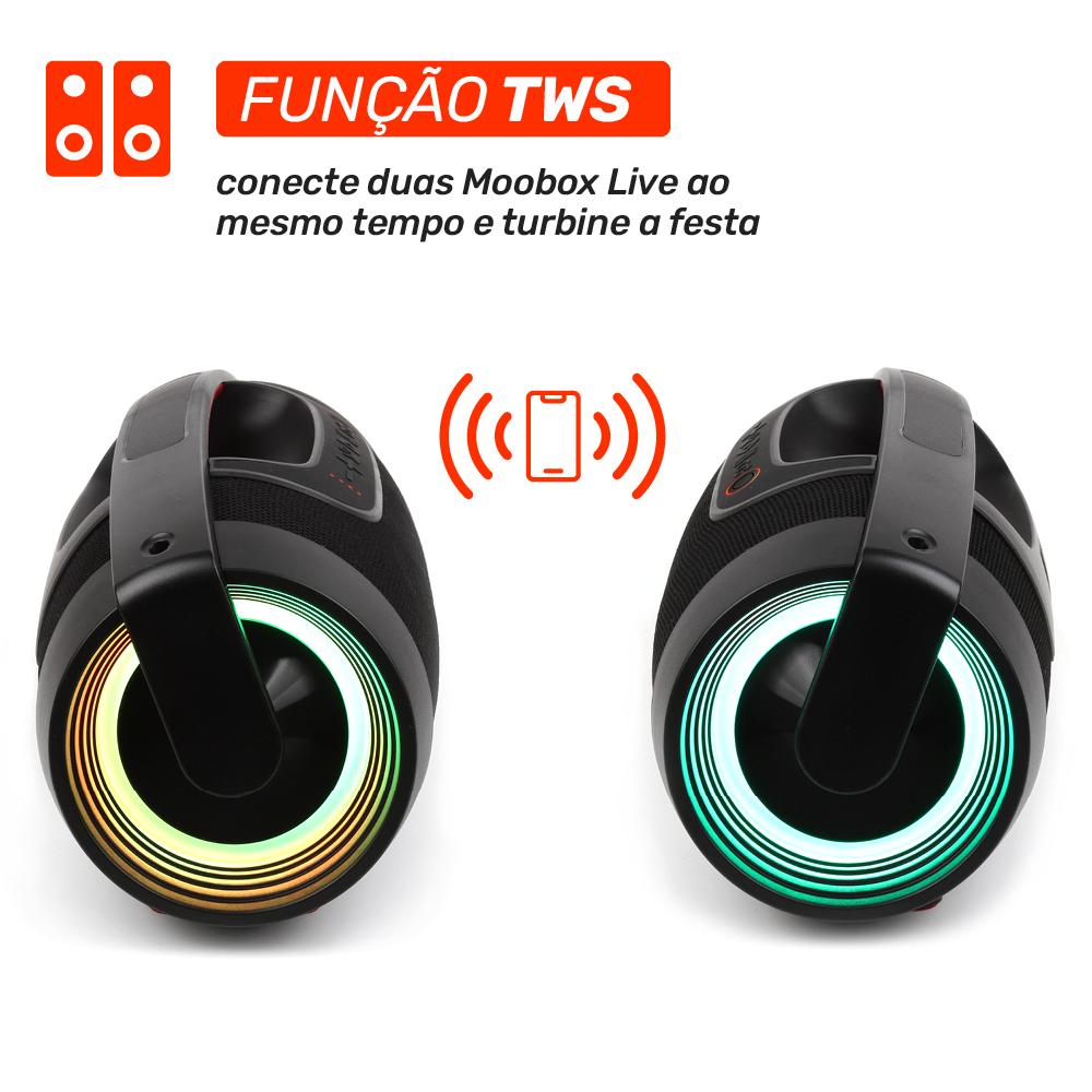 Caixa de Som Moob Live Bluetooth  Portátil