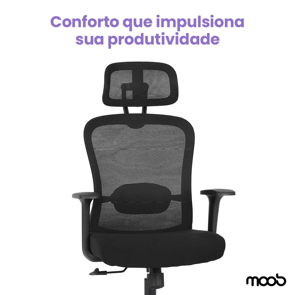 Cadeira Moob Tóquio Presidente Preta