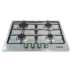Cooktop Moob Aço Inox 4 Bocas - Bivolt