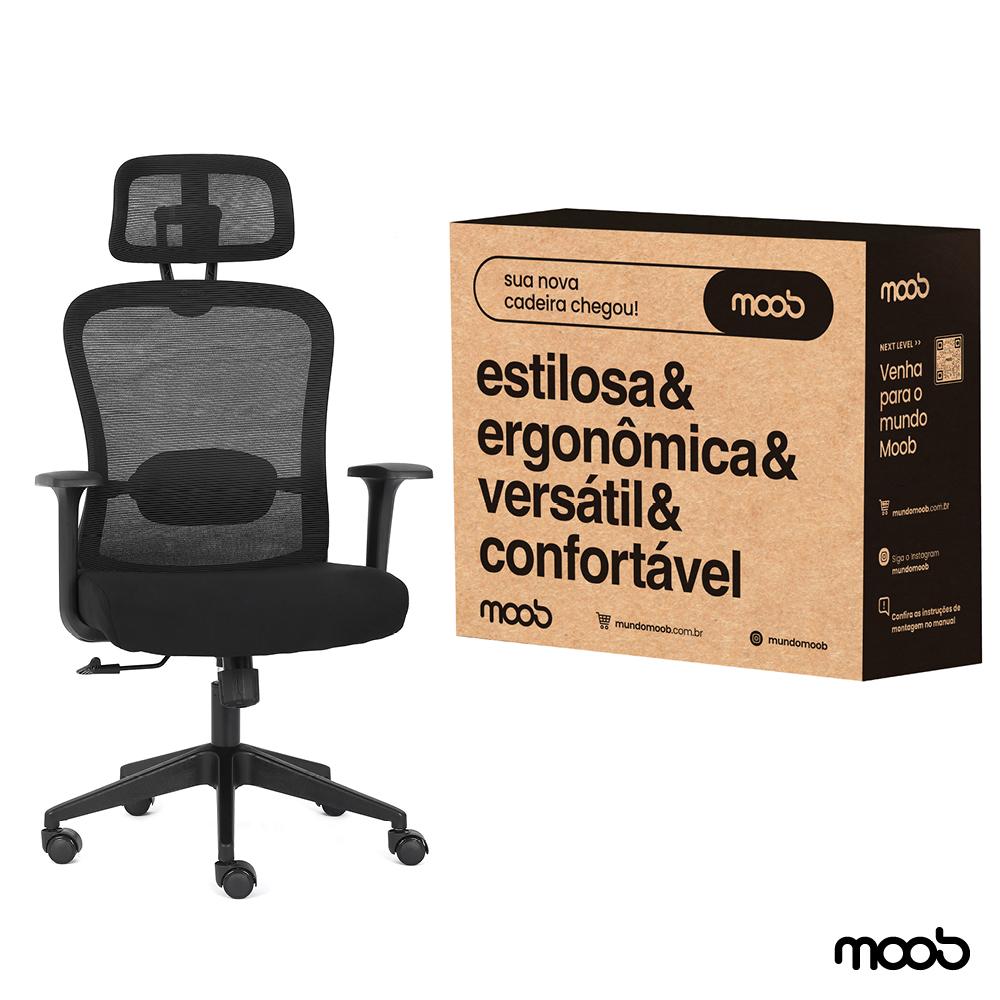 Cadeira Moob Tóquio Presidente Preta