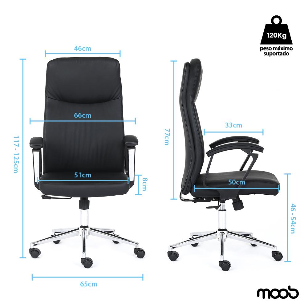 Cadeira Moob Lisboa Presidente Preta