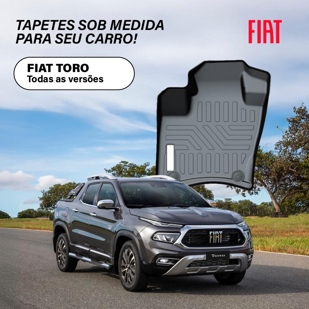 Tapete Bandeja - Fiat Toro (3 Pçs 3D)