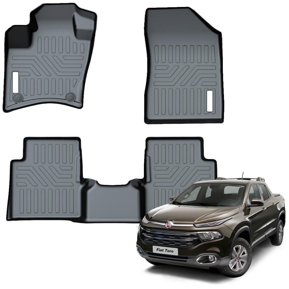 Tapete Bandeja - Fiat Toro (3 Pçs 3D)