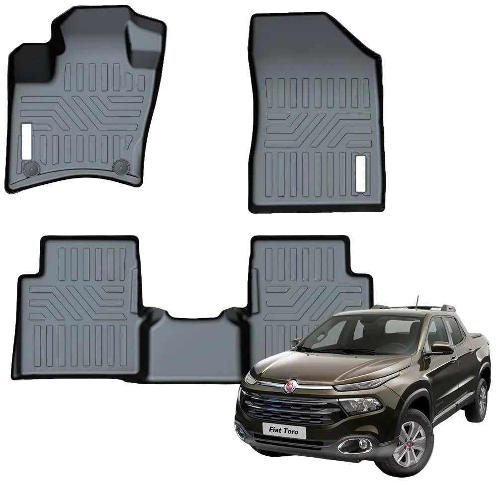 Tapete Bandeja - Fiat Toro (3 Pçs 3D)