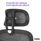 Cadeira Moob Tóquio Presidente Preta