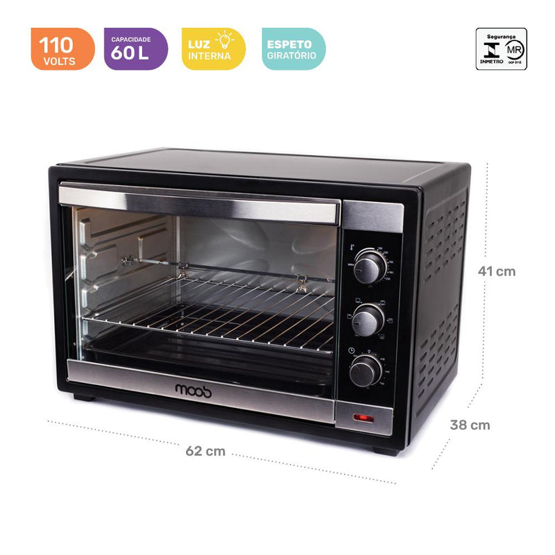 Forno Elétrico Moob 60 Litros - 127V