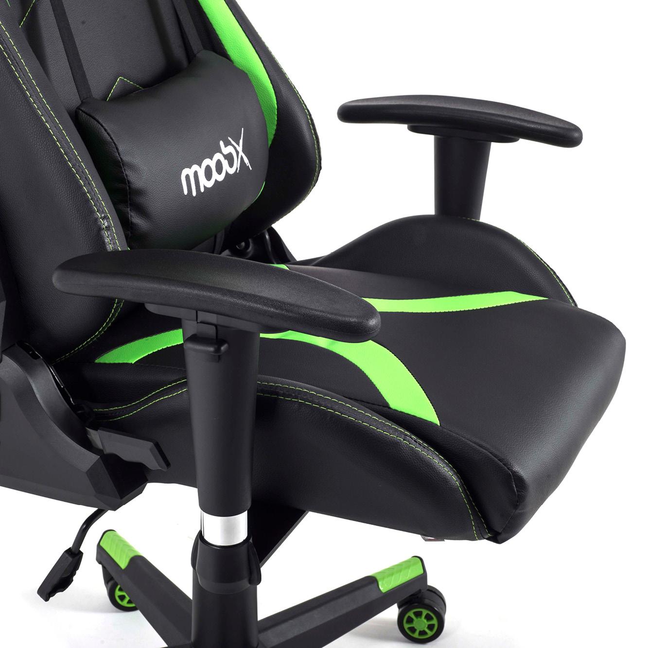 Cadeira Gamer Moob Thunder Preto/Verde