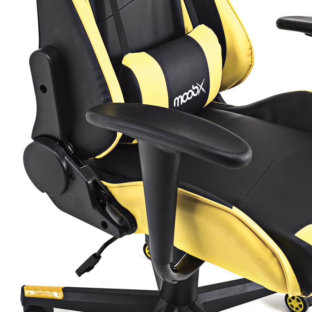 Cadeira Gamer Moob GT Racer Preto/Amarelo
