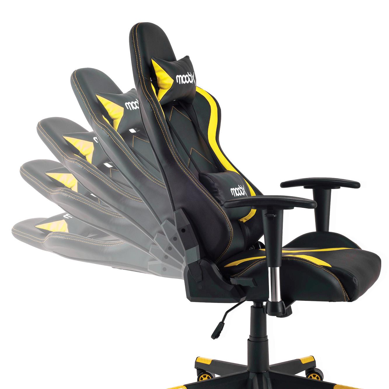 Cadeira Gamer Moob Thunder Preto/Amarelo