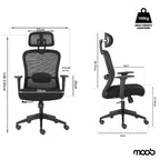 Cadeira Moob Tóquio Presidente Cinza
