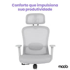 Cadeira Moob Tóquio Presidente Cinza