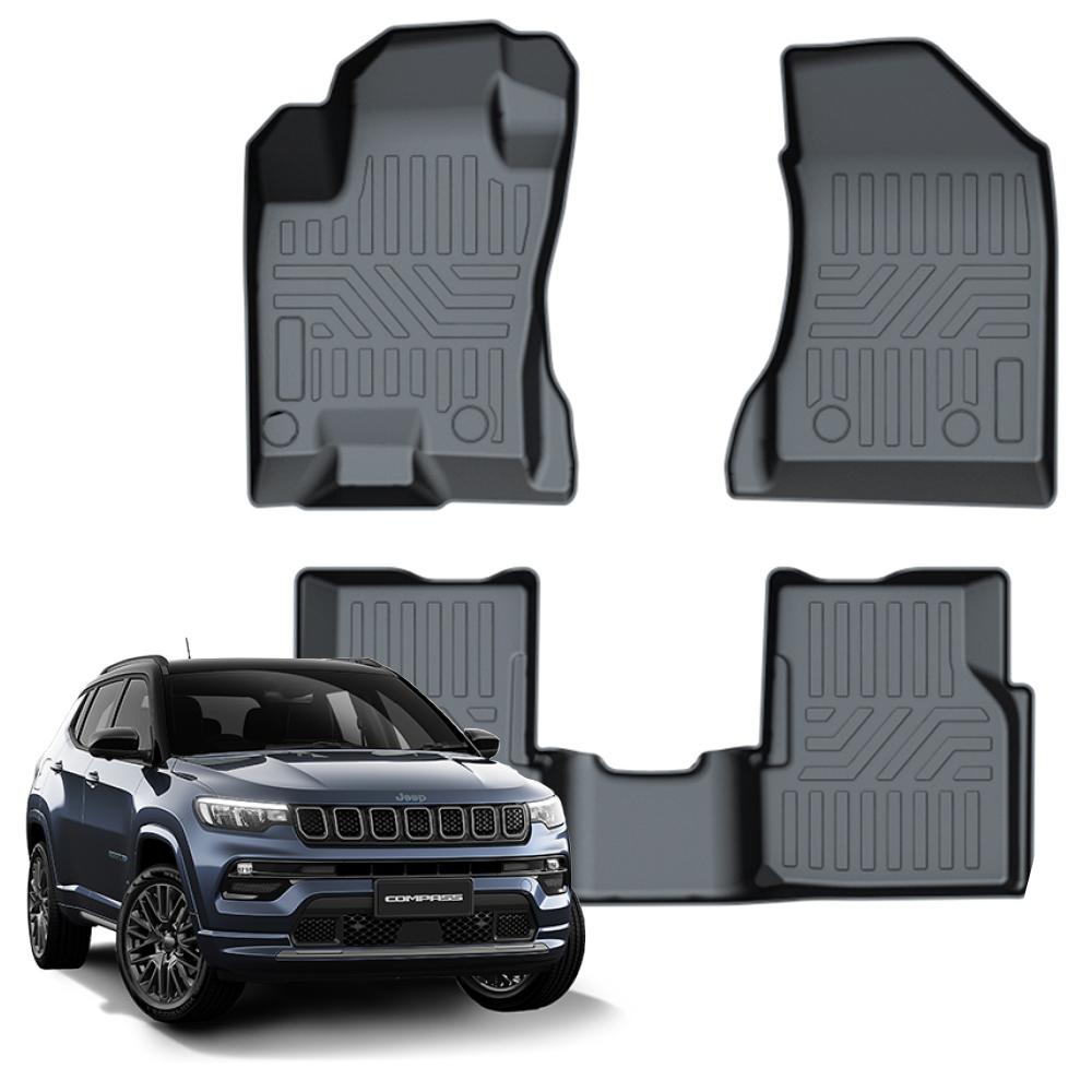 Tapete Bandeja - Jeep Compass (3 Pçs 3D)