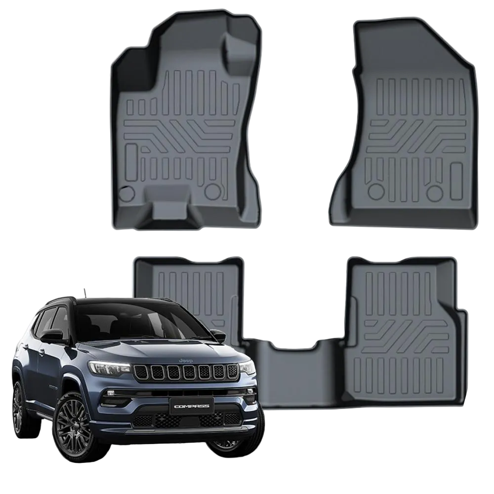 Tapete Bandeja - Jeep Compass (3 Pçs 3D)