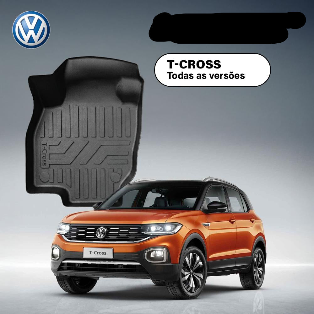 Tapete Bandeja - Volkswagen T Cross (3 Pçs 3D)
