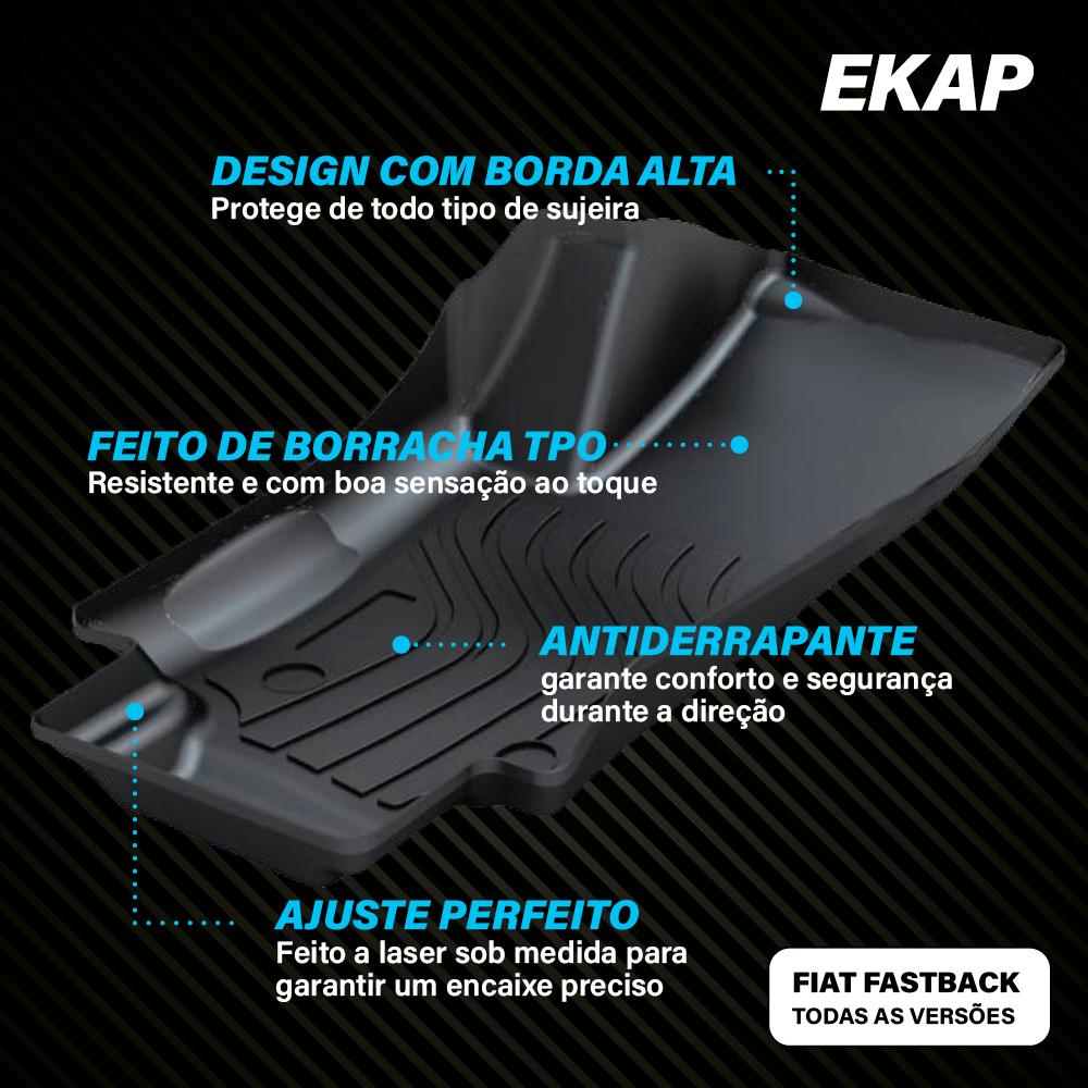 Tapete Bandeja - Fiat Fastback (3 Pçs 3D)