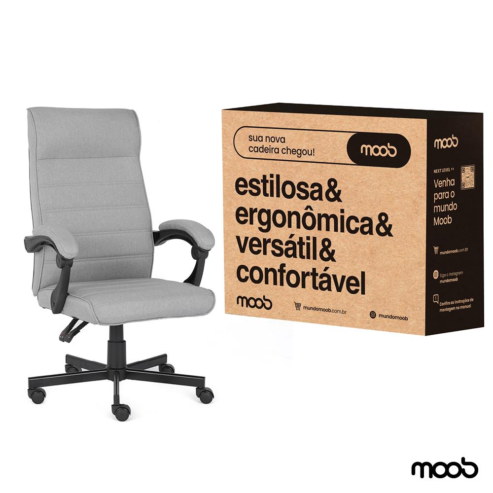 Cadeira Moob Vegas Presidente Cinza
