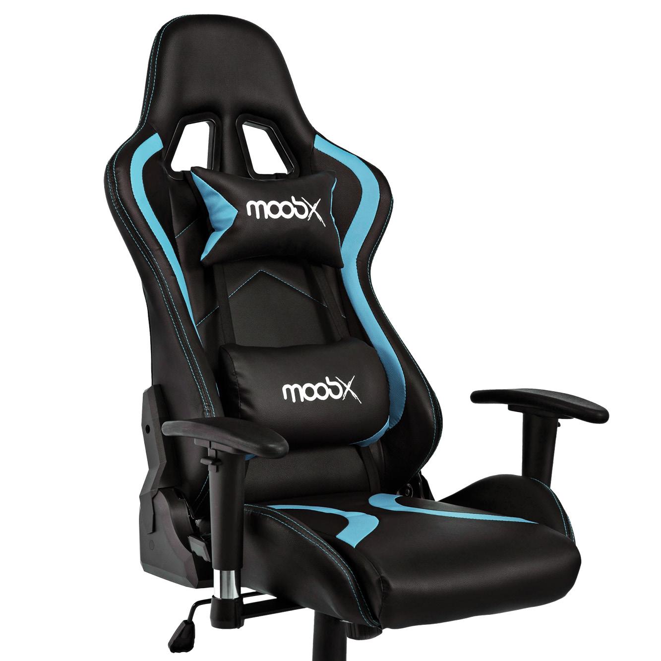 Cadeira Gamer Moob Thunder Preto/Azul