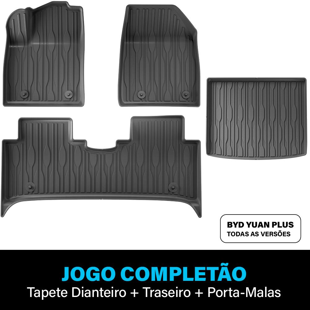Tapete Bandeja - BYD Yuan Plus (4 Pçs - 3D)