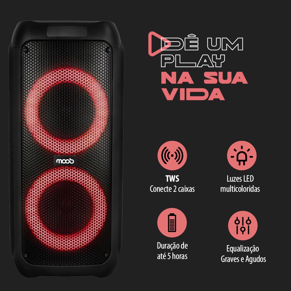 Caixa de Som Moob Fusion Amplificada