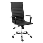 Cadeira Moob Boston Presidente Preta/Cromada