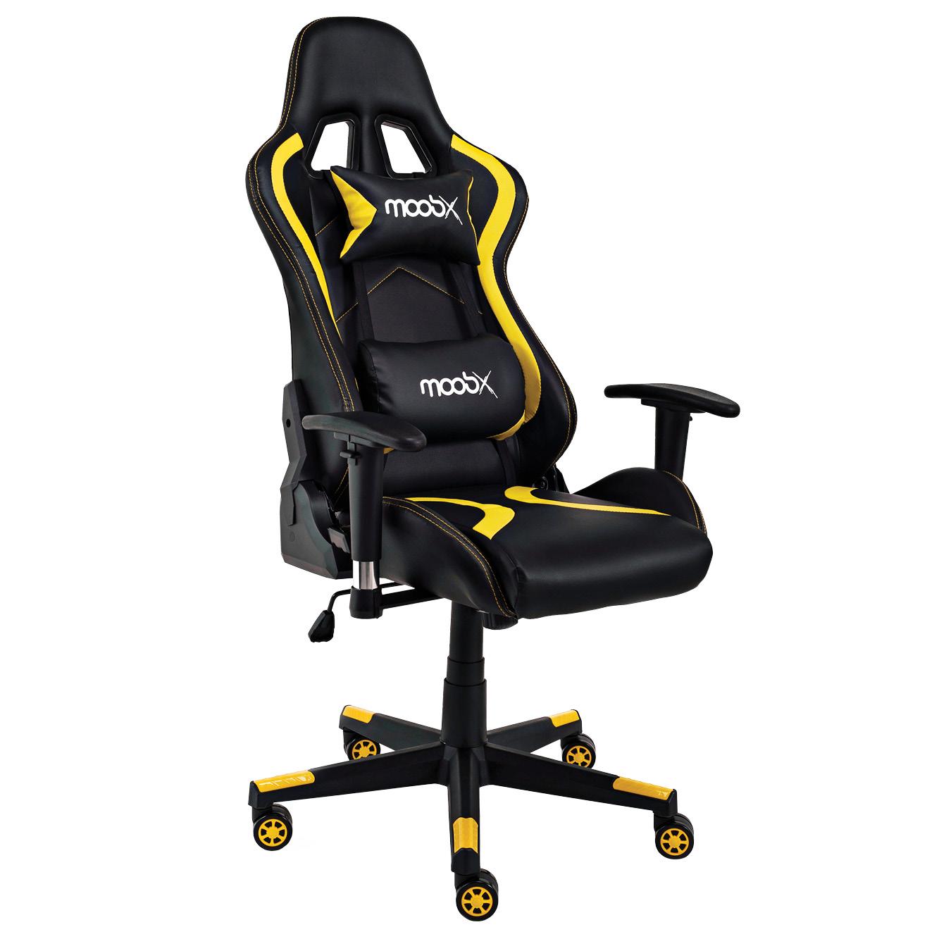Cadeira Gamer Moob Thunder Preto/Amarelo