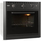 Forno Elétrico de Embutir Moob Luz Interna e Função Grill 60 Litros Preto 127V