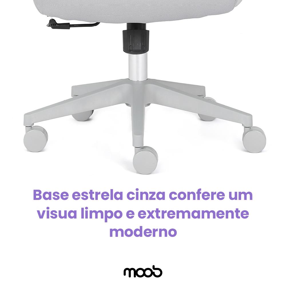 Cadeira Moob Tóquio Presidente Cinza