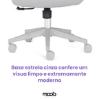 Cadeira Moob Tóquio Presidente Cinza