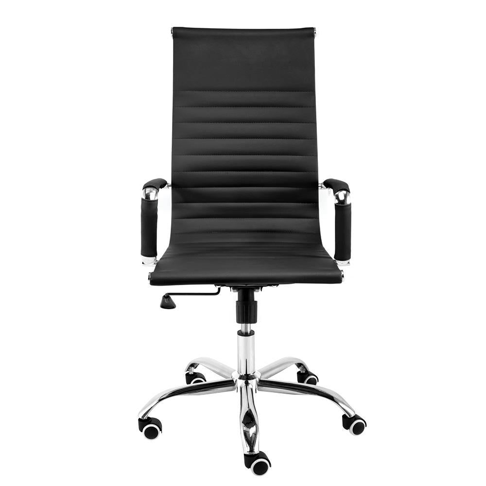 Cadeira Moob Boston Presidente Preta/Cromada