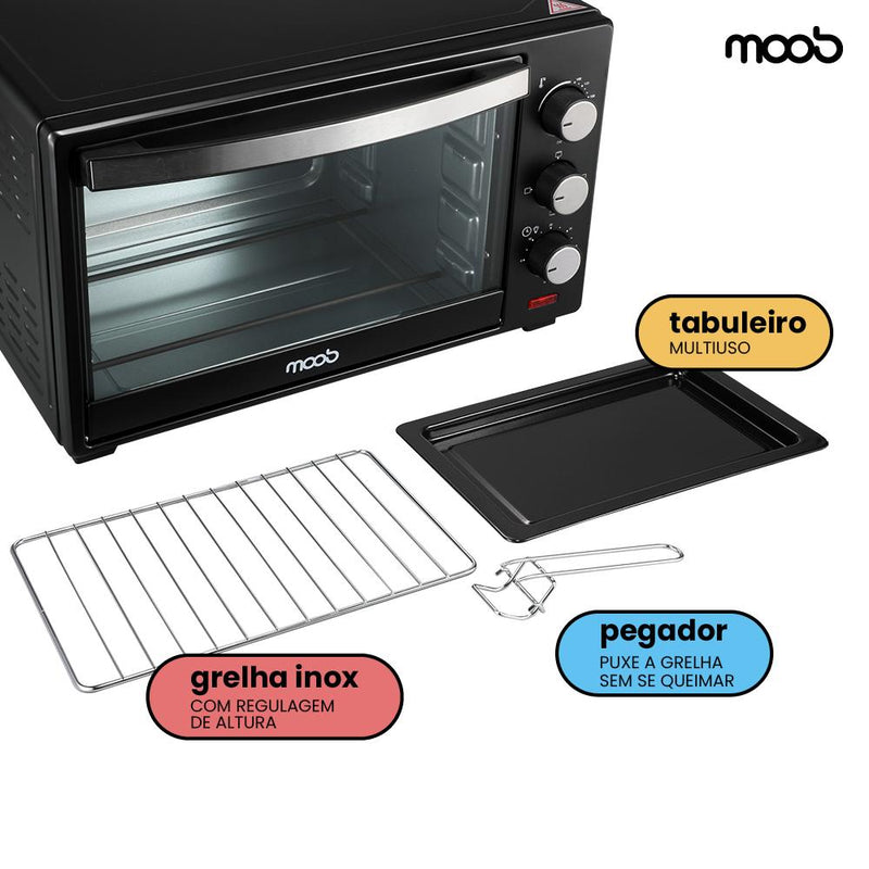 Forno Elétrico Bancada Moob 50 Litros - 127V