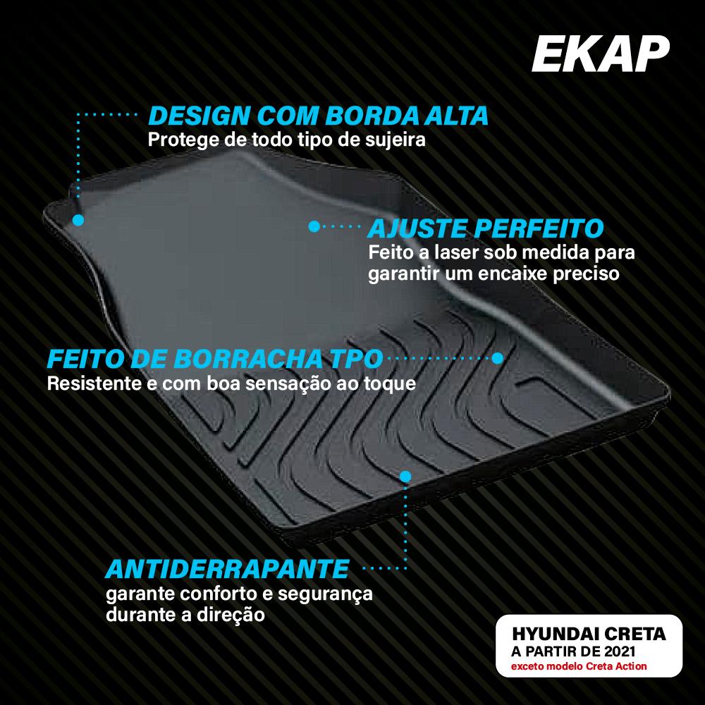 Tapete Bandeja Hyundai Creta (3 Pçs) - Ekap