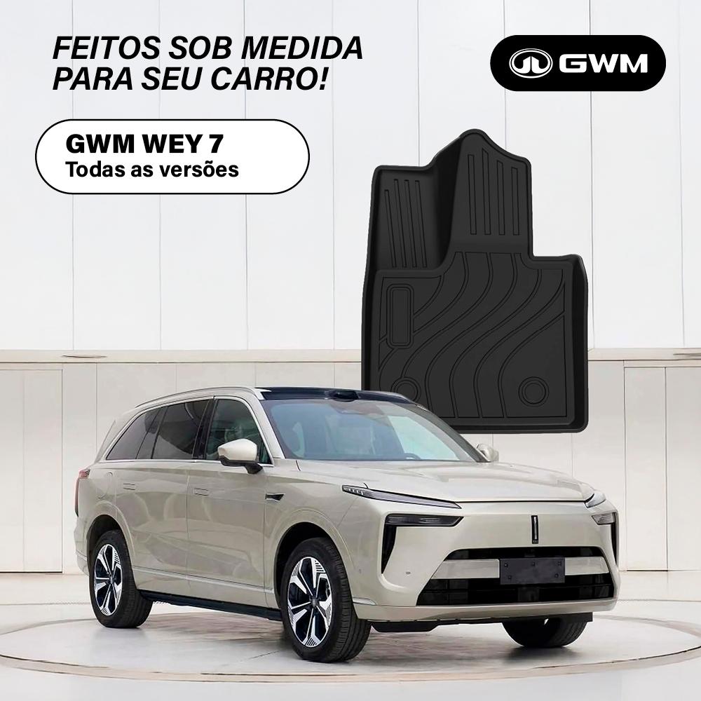 Tapete Bandeja - GWM Wey 7 (4 Pçs 3D)