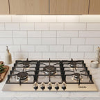 Cooktop Moob Aço Inox 5 Bocas Ferro Fundido -  Bivolt